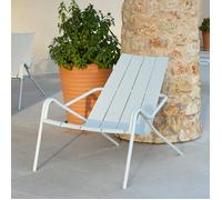Fauteuil de jardin empilable aluminium - Fléole - L.106 x l.80 x H.82 cm