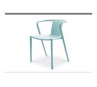 Fauteuil de jardin empilable en polypropylène - bleu azur