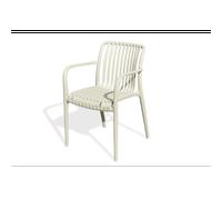 Fauteuil de jardin empilable en polypropylène - sable