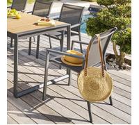 Fauteuil de jardin Essentia anthracite et graphite Hespéride