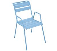 Fauteuil de jardin empilable FERMOB Monceau - Bleu Maya