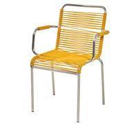 Fauteuil de jardin empilable FIAM Mya Spaghetti - Jaune