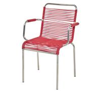 Fauteuil de jardin empilable FIAM Mya Spaghetti - Rouge