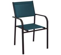 Fauteuil de jardin empilable Proloisirs Duca - Bleu