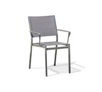 Fauteuil de Jardin Empilable "Stockholm" 84cm Gris Anthracite