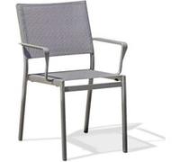 Fauteuil de Jardin Empilable "Stockholm" 84cm Gris Anthracite G