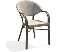 Fauteuil de Jardin Empilable "Ushuaia" 85cm Marron Marron G