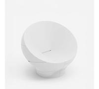 Fauteuil de jardin en polyéthylène design moderne d'extérieur Vera - Blanc