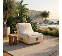 Fauteuil de jardin gonflable riviera collection aloha - blanc cassé