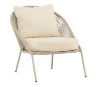 Fauteuil de Jardin Lounge "Lindos" 77cm Beige