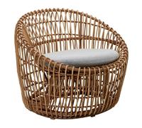 Fauteuil de jardin Nest rond seat shell and base Cane-line fiber