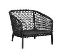 Ocean Large Lounge chaise avec coussins en gris blanc Cane-Line - 5711877322281