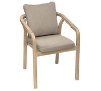 Fauteuil de jardin Papouasie acacia Hespéride - Taupe Naturel et taupe