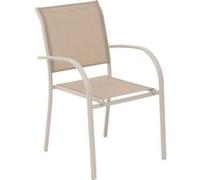 Fauteuil empilable Piazza Hespéride lin/argile