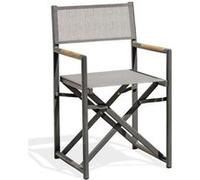 Fauteuil de Jardin Pliant "Honfleur" 88cm Gris Anthracite G