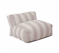 Fauteuil de jardin rayé pour canapé modulable beige Mixi, Oviala