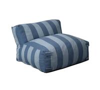 Fauteuil de jardin rayé pour canapé modulable bleu pacific Mixi, Oviala