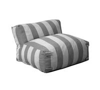 Fauteuil de jardin rayé pour canapé modulable gris anthracite Mixi, Oviala