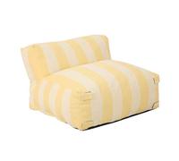 Fauteuil de jardin rayé pour canapé modulable jaune clair Mixi, Oviala