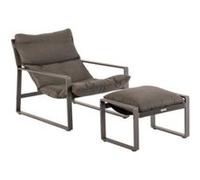 Fauteuil de jardin relax Lambinio graphite Hespéride