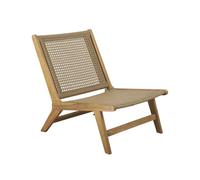 Fauteuil de jardin TARA en bois d'acacia et résine tressée