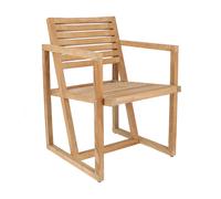 Jan Kurtz Fauteuil de jardin Timber naturel LxPxH 86x59x65cm
