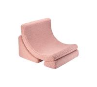 Fauteuil de jeu enfant - pouf design lune en teddy guava TU