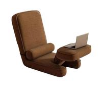 Fauteuil de jeu pliable et rembourré avec dossier réglable à 15 niveaux, siège inclinable portable pour adultes (marron)