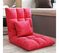 Fauteuil de Jeu Pliable réglable à 6 Positions - Canapé en Coton et Flanelle Respirant pour Jouer, Lire et méditer - Siège Confortable au Sol pour Adultes et Enfants