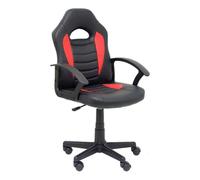 Fauteuil De Jeu Pour Les Jeunes Mohedas En Faux Cuir Noir Et Rouge