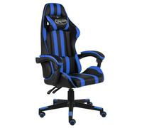 Fauteuil de Jeux Vidéo avec Repose-pied Noir et Vert Similicuir Chaise vidaXL