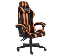 Fauteuil de Jeux Vidéo avec Repose-pied Noir et Vert Similicuir Chaise vidaXL