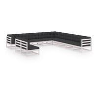 Fauteuil De Jeux Vidéo Et Repose-Pied Blanc Et Noir Similicuir - Vidaxl Blanc