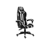 Fauteuil de jeux vidéo Noir et blanc Similicuir20523
