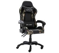 Fauteuil de Jeux Vidéo Noir et Camouflage Similicuir Inclinable Bureau vidaXL