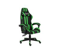 Fauteuil de jeux vidéo Noir et vert Similicuir