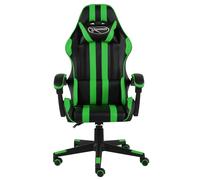 Fauteuil De Jeux Vidéo Noir Et Vert Similicuir - Vidaxl Vert