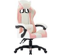 Fauteuil de jeux vidéo Rose Similicuir Rose G
