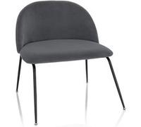 VELVO - Chaise rembourrée Gris
