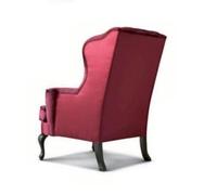 Fauteuil de luxe Assise 1 Tissu Rouge Chesterfield Salon Meubles Nouveau