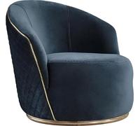 Fauteuil de luxe rembourré Relax Lounge Club Meubles Design Fauteuil bleu nouveau