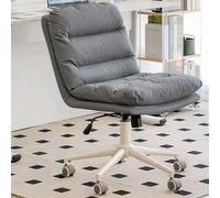 Fauteuil de maquillage à angle d'inclinaison réglable avec roulettes pivotantes, tabouret ergonomique réglable en hauteur pour une assise confortable