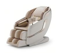 Fauteuil de Massage 3D Intelligent avec Rail SL, Gravité Zéro Massage Complet du Corps, Détection Corporelle IA, Chauffage Taille et Mollets, 10 Programmes, Prêt à l'emploi(Bianco)