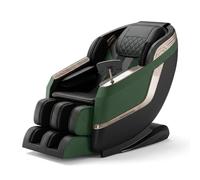 Fauteuil de Massage 3D Intelligent avec Rail SL, Gravité Zéro Massage Complet du Corps, Détection Corporelle IA, Chauffage Taille et Mollets, 10 Programmes, Prêt à l'emploi(Groen)