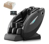 Fauteuil de Massage,Avec Bluetooth et Chauffage Stretch Thaïlandais Massage Shiatsu du Corps Entier Fauteuil Inclinable(Black)