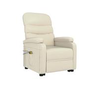 Fauteuil de massage Blanc crème Similicuir