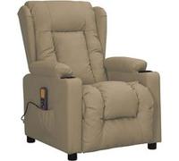 Fauteuil de massage Cappuccino Similicuir Marron G