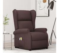 Fauteuil de Massage Chaise Siège Inclinable Salle de Séjour Noir Tissu vidaXL