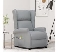 Fauteuil de Massage Chaise Siège Inclinable Salle de Séjour Noir Tissu vidaXL