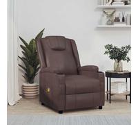 Fauteuil de Massage Chaise Siège Inclinable Salon Anthracite Similicuir vidaXL